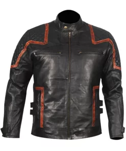 101 Vintage Distressed Motor Biker Real Leather Jacket