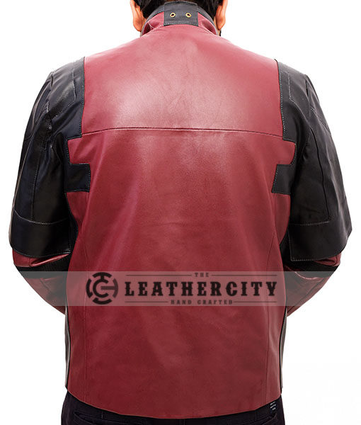 Deadpool Ryan Reynolds Leather Jacket Back