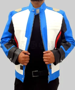 Soldier 76 Leather Jacket - Front Open