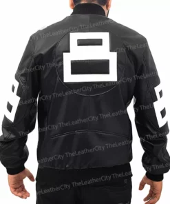 8 Ball David Puddy Black Leather Jacket