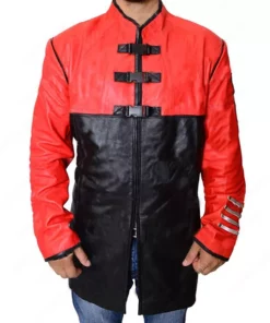 John Crichton Ben Browder Farscape Red Leather Jacket