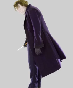Joker Purple Wool Trench Coat