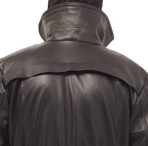 blade runner coat back with closure look