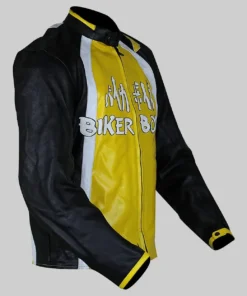 Derek Luke aka Biker Boyz Kid Yellow Biker Leather Jacket-Right