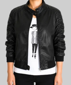 Elena Gilbert Leather Jacket - Front