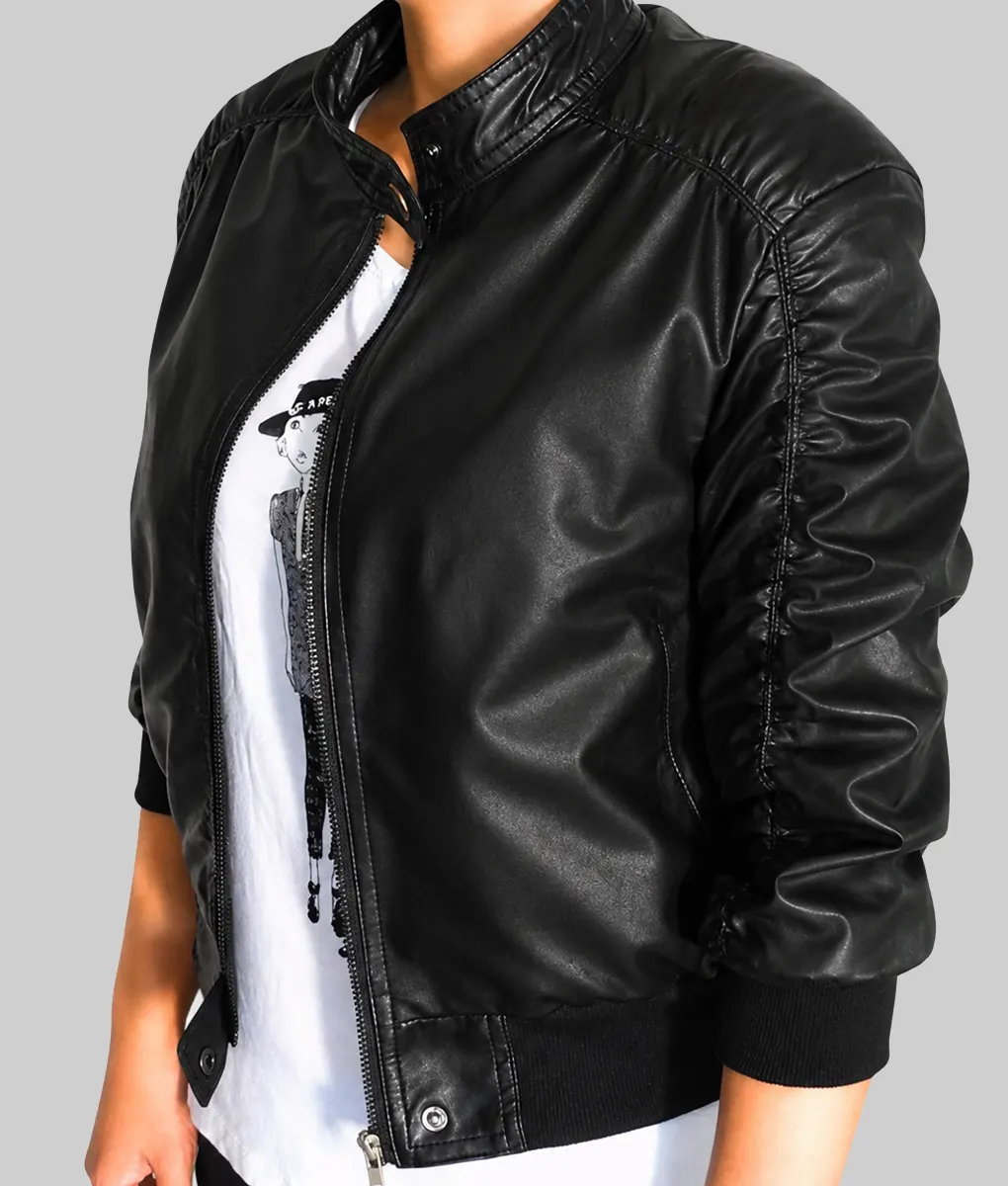 Elena Gilbert Leather Jacket - Side Elena Gilbert Leather Jacket - Side