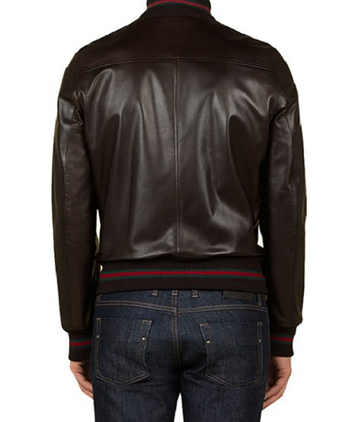 Eminem Not Afraid Jacket - Black Leather Bomber Jacket Eminem Not Afraid Bomber Jacket