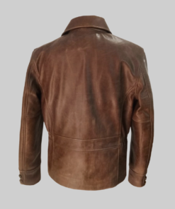 Perry Mason Brown Leather Jacket