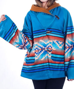 Aztec Coat Beth Dutton Blue Poncho Yellowstone Beth Dutton Blue