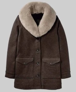 Beth Shearling Wool Coat