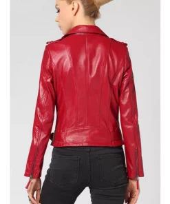 Freaky Millie Red Leather Jacket