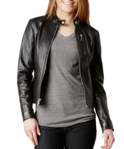 The Matrix Resurrections - Front OpenTrinity Leather Jacket