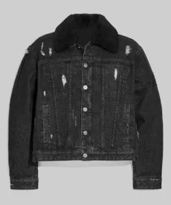 Michael B. Jordan Naruto Denim Jacket - Front View