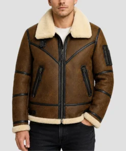 Men’s Aviator B3 Flight Shearling Jacket - Front