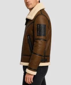 Men’s Aviator B3 Flight Shearling Jacket - Side