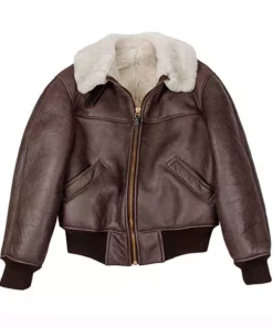 Men’s B-26 Aviator Flight Brown Leather Jacket