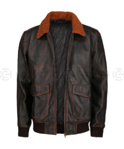 US Navy G-1 Brown Aviator Leather Jacket