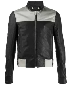 Mens Slim Fit Biker Leather Jacket