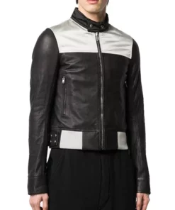 Mens Slim Fit Biker Leather Jacket