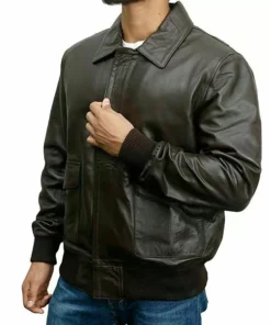 Dark Choco Brown A-2 Flight Jacket