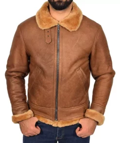 Francis Tan Brown B3 Bomber Jacket