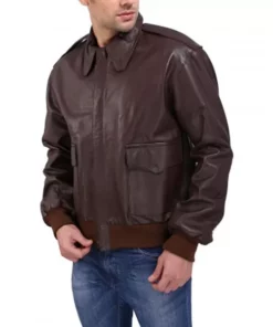 Iconic Reddish Brown A-2 Flight Jacket