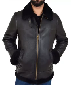 Jet Black B3 Bomber Jacket