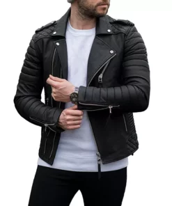 Men's Biker Leather Jacket