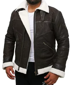 Mystic Brown Aviator Jacket