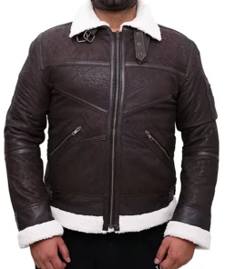 Mystic Brown Aviator Jacket