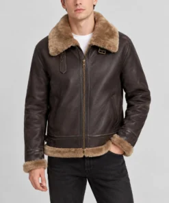 R.A.F Brian Brown Bomber Jacket - Front