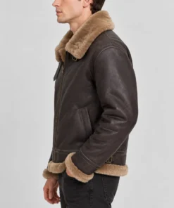 R.A.F Brian Brown Bomber Jacket - Side