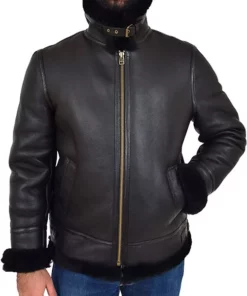 R.A.F Irvin Mystic Black B3 Bomber Jacket