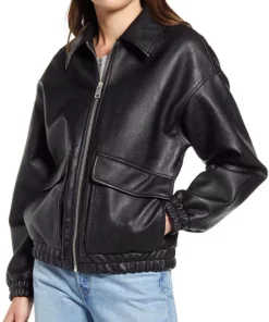 Aida Black A-2 Bomber Jacket