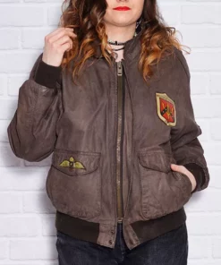 Amelia Brown A-2 Bomber Jacket