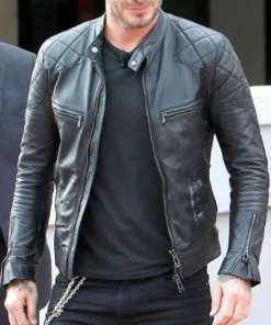David Black Leather Jacket