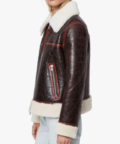 Elinor Choco Brown Shearling Jacket