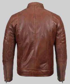 Men's Chocolate Brown Leather Jacket