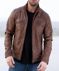 Jimmy Brown Leather Jacket