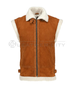 Women’s Faux Shearling Leather Vest