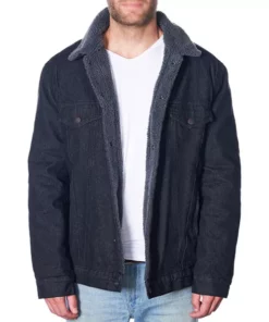 Dodly Sherpa Blue Trucker Jacket
