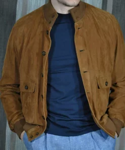 Nick Cage Brown Suede Jacket