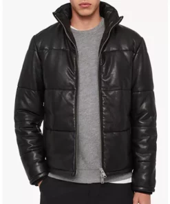 Men's Jet Black Puffer Jacket