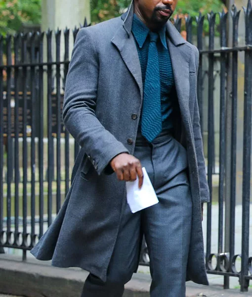 Gary Carr Grey Trench Coat2 Gary Carr Grey Trench Coat