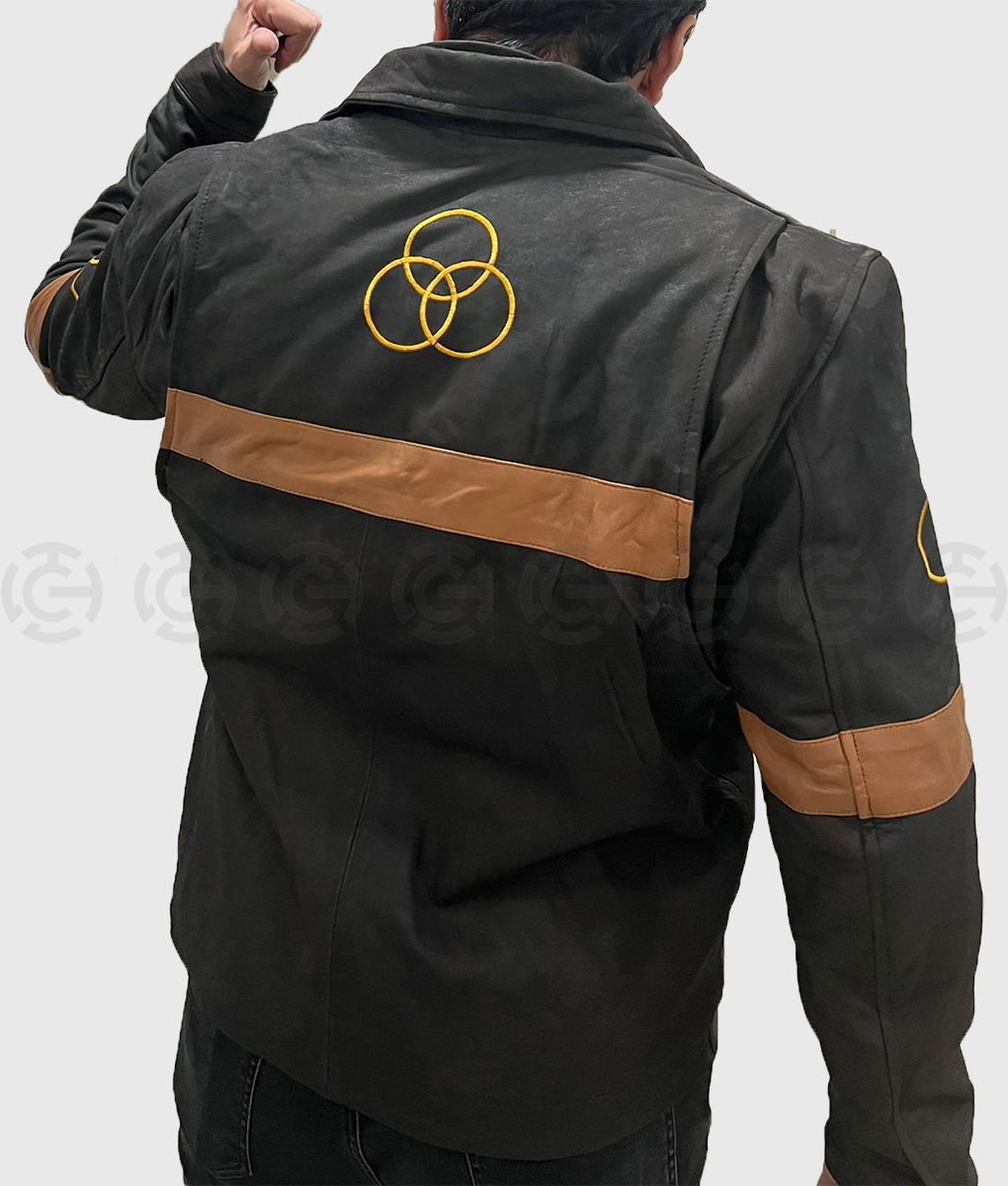 Andrew Lincoln Walking Dead Ugg Suede Bomber Jacket The Walking