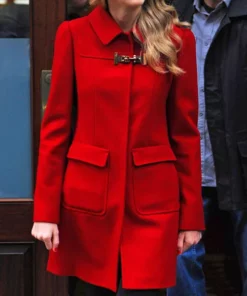 Taylor Red Wool Coat