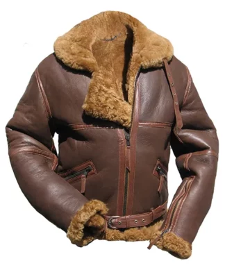 Men's Classic Brown B3 Aviator Jacket