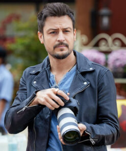 Tyler Hynes Picture of Her Jake Black Leather Jacket