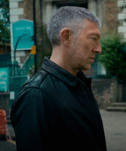 Vincent Cassel Liaison 2023 Gabriel Delage Leather Jacket
