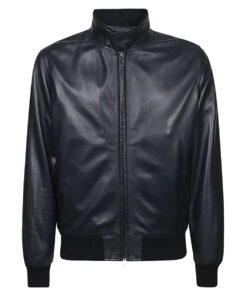 VINTAGE MENS BLACK REAL LEATHER JACKET